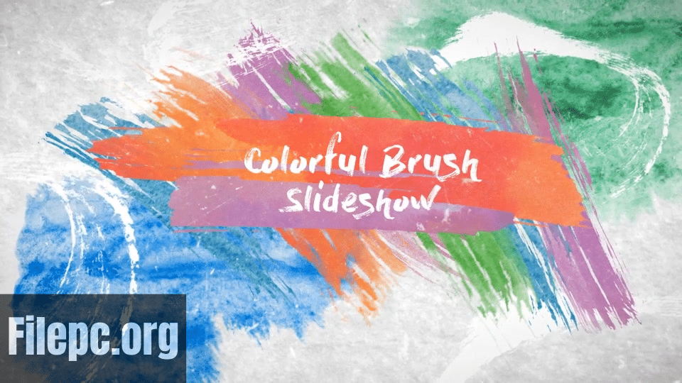 VideoHive – Colorful Brush Slideshow AEP
