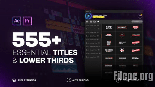 VideoHive-Essential Titles and Lower Thirds Crack