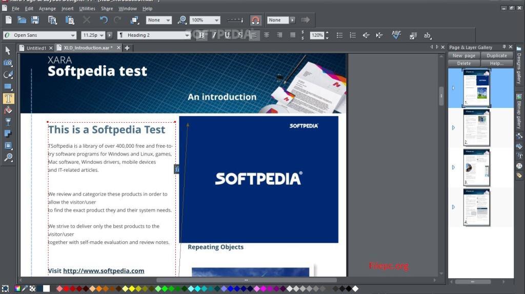 Xara Page Layout Designer